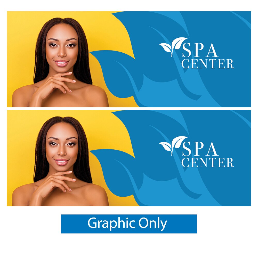 EZ Tube 25ft x 10ft Straight — Double Sided Graphic Only